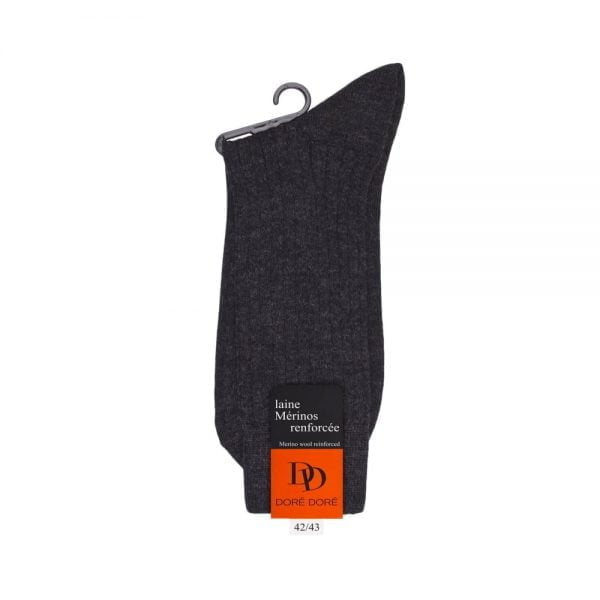 Ribbed Socks - Charcoal by Doré Doré.