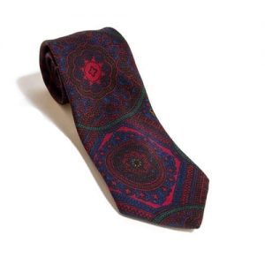 Wool Necktie - Large Medallion/Paisley 2.