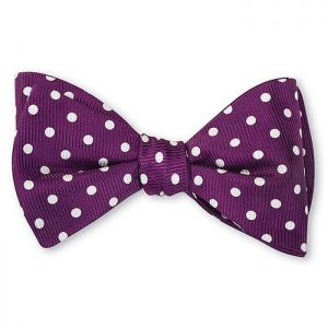 Windsor Dots Purple Windsor Dots Black Bow Tie