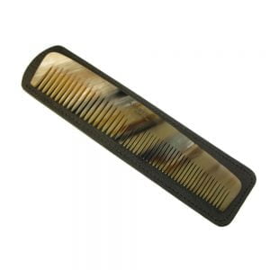 Horn Comb - With Pouch