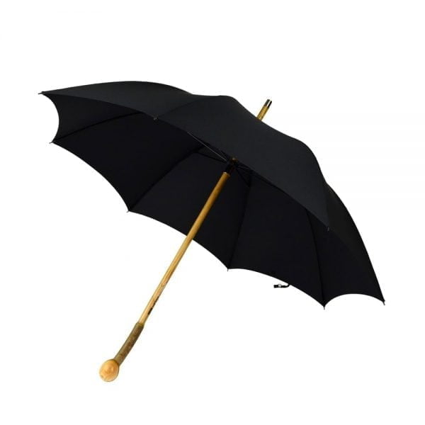 Fox Umbrellas Ash Knob Solid Stick Umbrella open