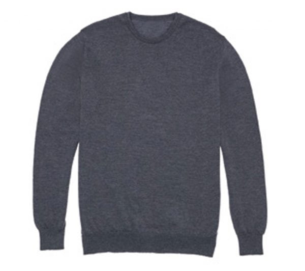 Scott-Charters Merino Crew Sweater - Charcoal