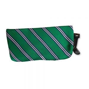 Liberty London Eyeglass Case Brooks Stripe Green