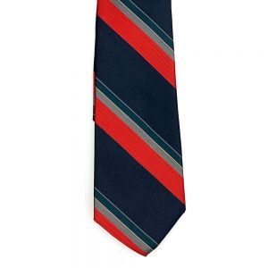 Silk Necktie – Bold Stripe Navy