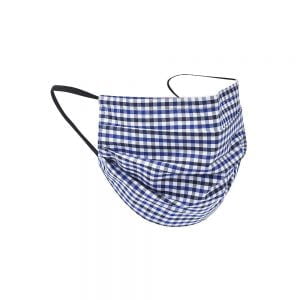 Safety Masks Navy_Royal Gingham