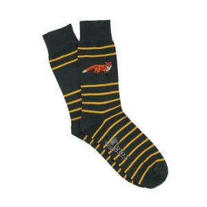 Cotton Blend Socks – Fox Stripe