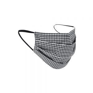 Safety Masks Black_White Gingham