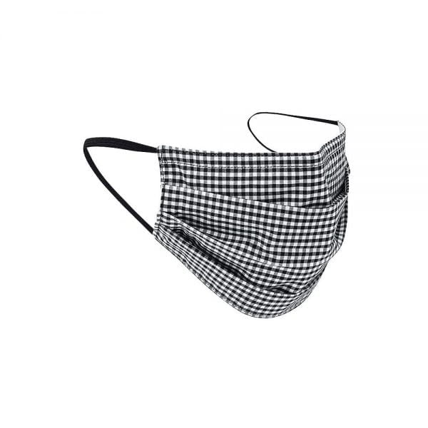 Safety Masks Black_White Gingham