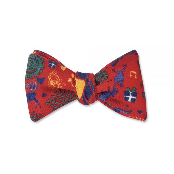 Bow Tie Red Fair Isle