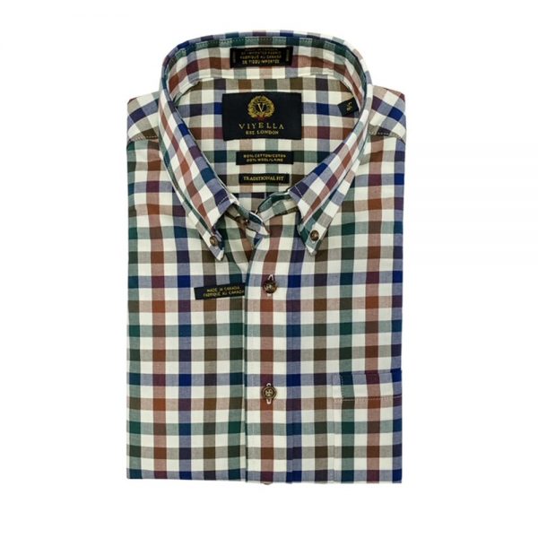 Viyella Button Down Shirt Checked