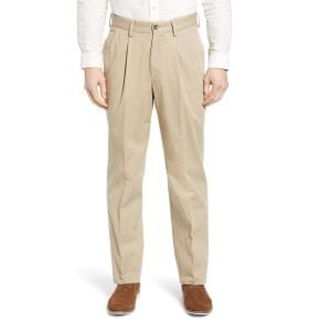 100% Cotton Washed Khakis – Pleated Front by Berle.