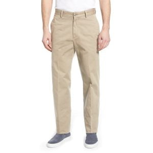 100% Cotton Washed Khakis – Flat Front by Berle.