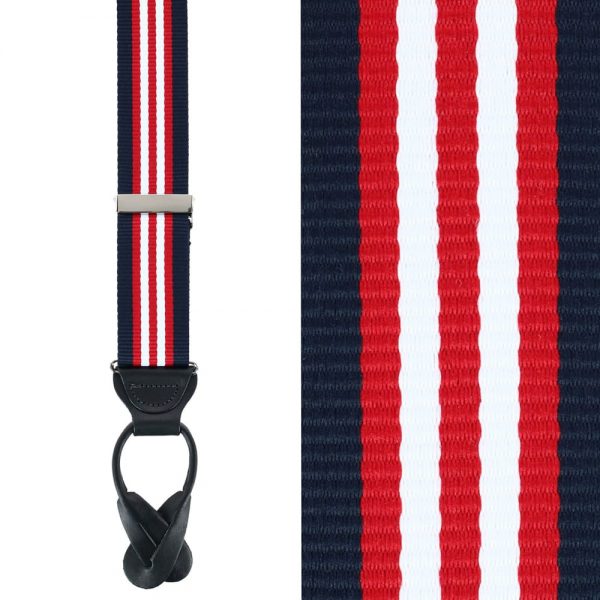 Trafalgar Sumner Stripe Braces Patriot - Detail