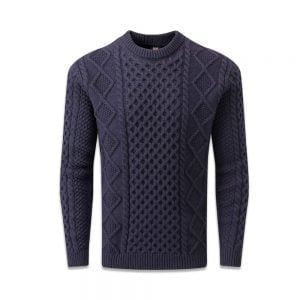 Aran Sweater - Navy