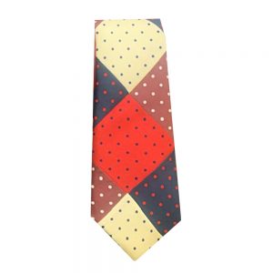 Patchwork Neck Tie-Pindot 3