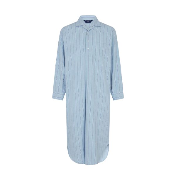 Grandad Nightshirt - Brushed Cotton by Bonsoir of London.