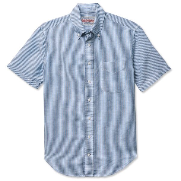 Short Sleeve Linen Shirt - Striped by Gitman for Cable Car Clothiers