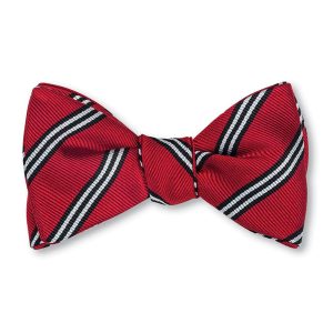 Brooks Stripes Bow Tie - Red