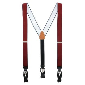 Maddox Convertible Braces by Trafalgar - Burgundy