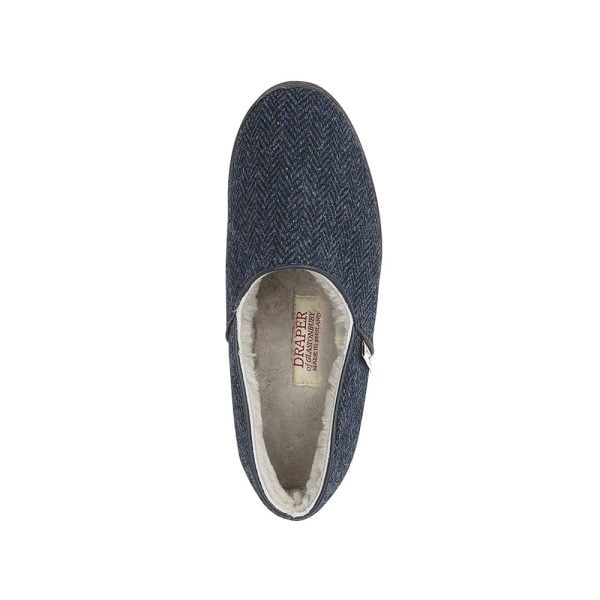 Harris Tweed Slipper - Lining by Draper of Glastonbury