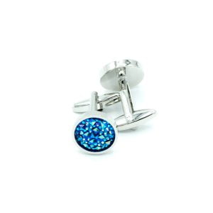 Blue Mosaic Stone Cufflinks from Cable Car Clothiers.