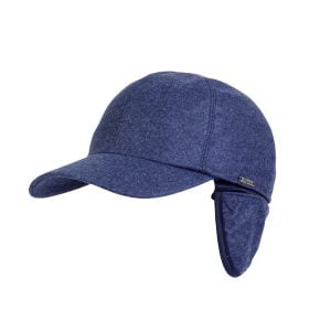 Wool Baseball Cap with Earflaps