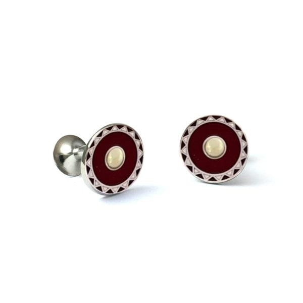 Harlequin Cufflinks – Wine by Codis Maya. Handcrafted for Cable Car Clothiers.