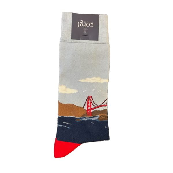 Cotton Blend Socks – Cable Car Clothiers Golden Gate by Corgi