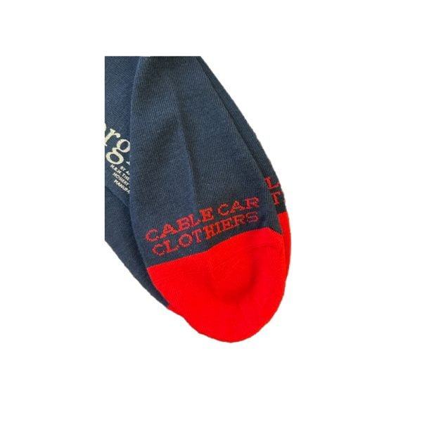 Cotton Blend Socks – Cable Car Clothiers Golden Gate by Corgi (toe)