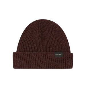 Ribbed Merino Beanie – Burgundy by Gloverall