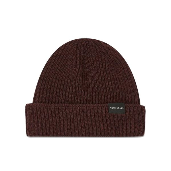 Ribbed Merino Beanie – Burgundy by Gloverall