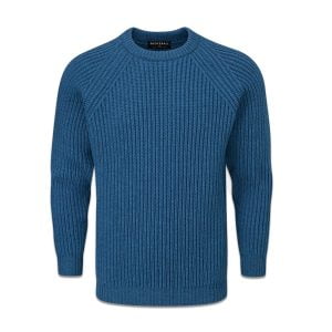 Fisherman Sweater – Petrol from Gloverall.