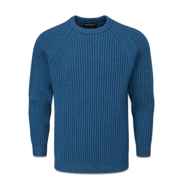 Fisherman Sweater – Petrol from Gloverall.