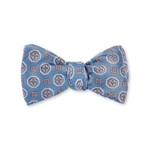 Aiken Medallion Bow Tie – Blue