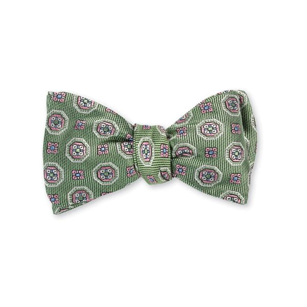 Aiken Medallion Bow Tie – Green