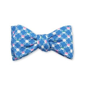 Finsbury Diamonds Bow Tie – Blue