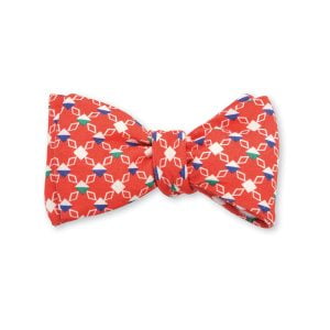 Finsbury Diamonds Bow Tie - Coral