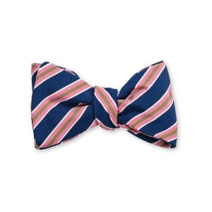 Kinsey Stripe Bow Tie