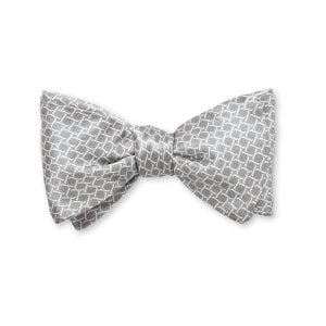 Monroe Links Bow Tie – Silver