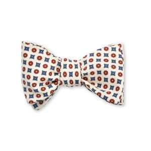 Fillmore Neat Bow Tie – White