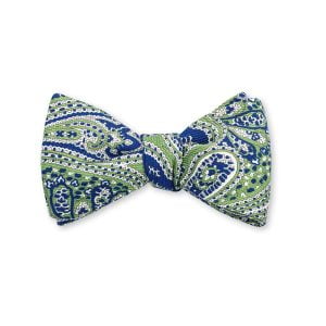 Adams Paisley Bow Tie – Green