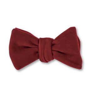 Velvet Bow Tie – Red