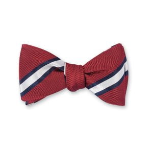 Butler Stripe Bow Tie