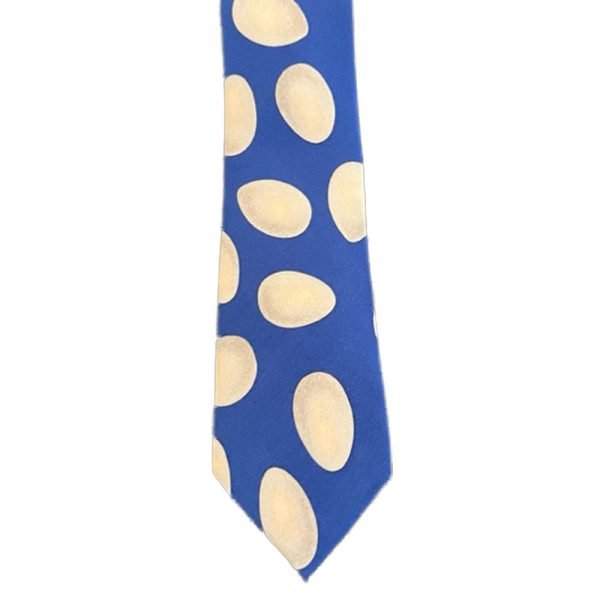 Silk Necktie – Eggs on Blue from Cable Car Clothiers