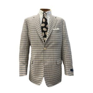 Linen/Wool Sport Coat – Tan/Black made for Cable Car Clothiers.