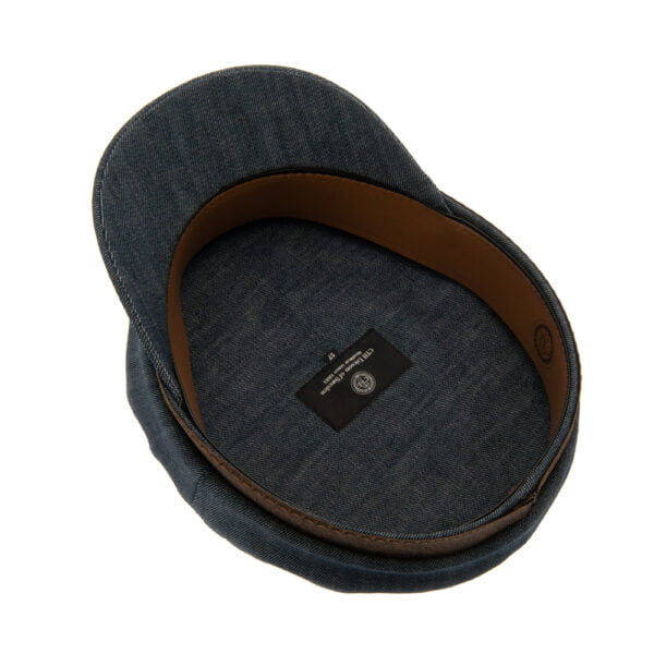 Fiddler Breton Cap - Denim Interior by Ericson of Sweden.