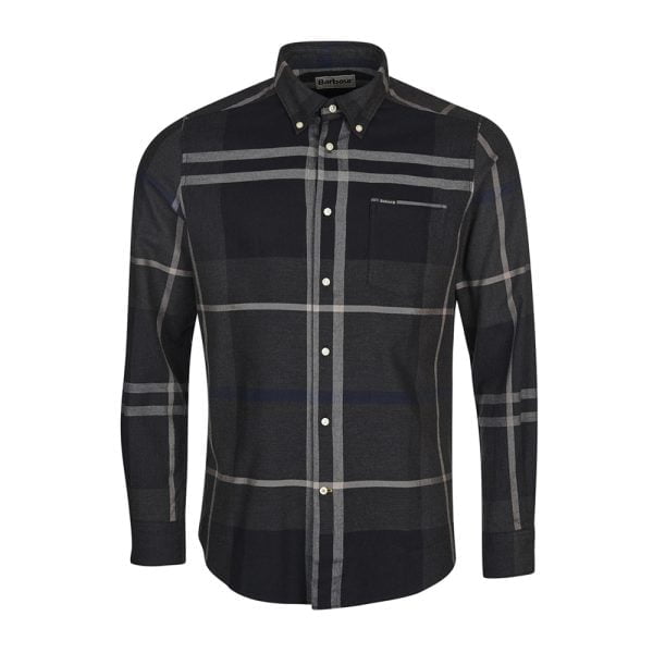 Dunoon Tailored Shirt – Graphite by Barbour.