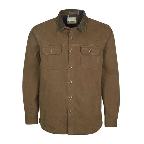 Catbell Overshirt - Dark Olive by Barbour.