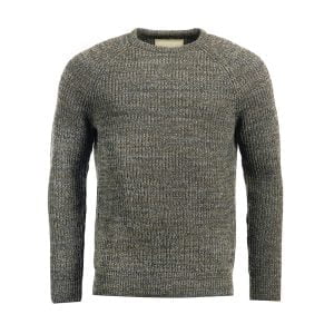 Horseford Crewneck Sweater - Olive by Barbour.