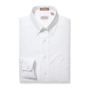 Cable Car Clothiers Button Down Cambridge Oxford Dress Shirt – White